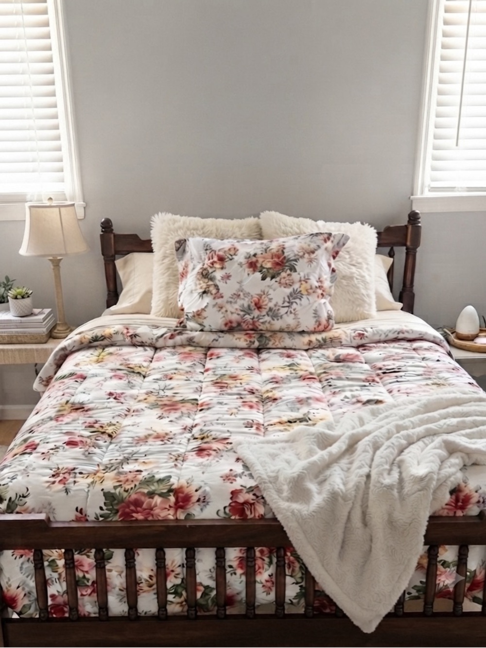 Rare Vintage Ralph Lauren "Petticoat Floral" Comforter & Sham Set (Full/Queen)